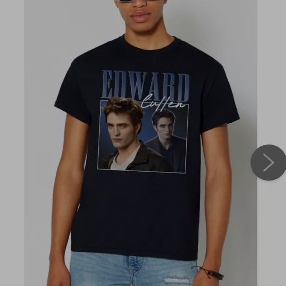 Spencer's Tops - Spencers Edward Cullen Twilight Size Large Graphic Tee Y2k